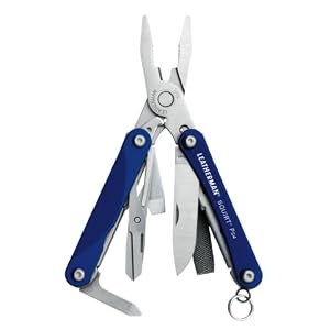 Leatherman 831192 Squirt PS4 Blue Keychain Tool with Plier by Leatherman