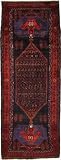 5'0 x 13'2 Navy Blue Persian Hand Knotted Wool Sirjan Runner Rug