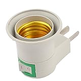 uxcell ナイトライトソケット　ランプホルダーベーススイッチ　E27　ON / OFF