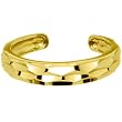 Solid 14K Yellow Gold Diamond Cut Band Toe Ring