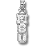 Michigan State University Vert MSU 5/8 Pendant (Silver)