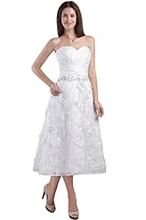 Occasion: Wedding  
Dress Length: Short  Tea Length  
Neckline: Sweetheart  
Skirt: A-line 
Size Category: Adult 
