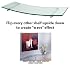 Floating Glass Shelf - "Wave" (Clear) (24" W x 8" D each shelf)