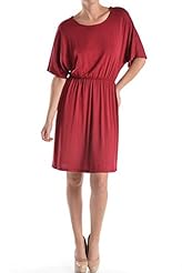 Empire   Waistline Jersey/Knit Above the Knee Midi Dress 