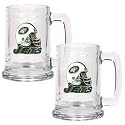 NIB New York Jets NFL 2pc 15oz Glass Tankard Set