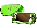 PlayStation Portable 3000 (PSP-3000) Skin - NEW - LIME CHROME MIRROR system ....