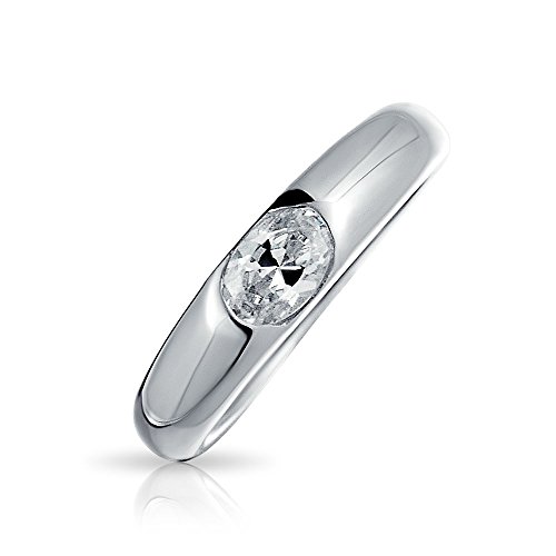 Bling jewelry sterling silver .5 carat cz oval promise …