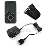 Black Silicone Skin Case Cover + Sport Exercise Armband + Home Wall Charger For Sandisk Sansa E250 E260 E270 E280 E260r Rhapsody E280r Rhapsody