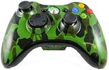 Army Green Camouflage Xbox 360 5 Mode Rapid Fire with Fast Reload & On/Off Button Adjustable Modded Wireless Controller Remote