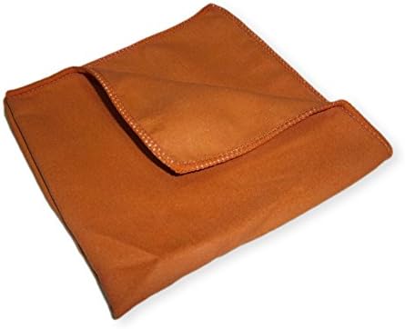5 Pack of Large Brown Microfiber Suede Cloths 12" By 12" - Plus One Free 16" By 16" All Purpose Brown Microfiber Towel