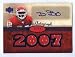 Dwayne Bowe 2007 Upper Deck Football Rookie Autograph w/ Four Piece Game Used Red Jersey Card #145 & #72/99 Signed LSU Tigers / Kansas City Chiefs