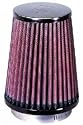 Universal Air Cleaner Assembly Round Tapered OD-3 in./4 in. Flange L-5/8 in. Inside Flange 2 7/8 in. Centered Chrome End Filter Length 5 in.