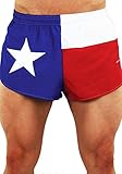 BOA Men's 1" Elite Split Leg Texas Flag Running Short