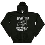 Led Zeppelin - US77 Distressed Zip Hoodie