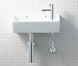 LIXIL(リクシル)INAX トイレ手洗 狭小手洗シリーズ プロガード+ハイパーキラミック 壁排水(ボトルトラップ)・壁給水 ピュアホワイト GL-A35HG/BW1