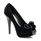 Produkt-Bild: LOLITA-10, Peep Toe Plateaus schwarz Lack