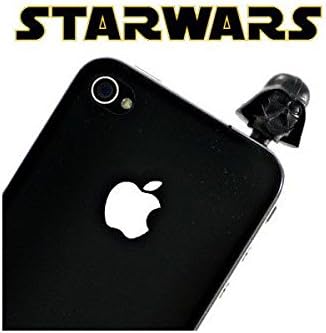 Star Wars Darth Vader Smartphone Cell Phone Earphone Jack Anti-dust Plug Protect Your Smart Phone. Works in All Equipment with a 35 Mm Earphone Jack Including Iphones, Ipads, Ipods.
