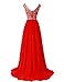 Tidetell® Elegant Floor Length Bridesmaid Cap Sleeve Prom Evening Dresses