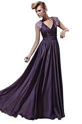 A-line V-neck Cocktail Floor Length Sleeveless Applique Beaded Homecoming Dress/Pageant Dress/Prom Dress/Party Dress/Wedding Dress 