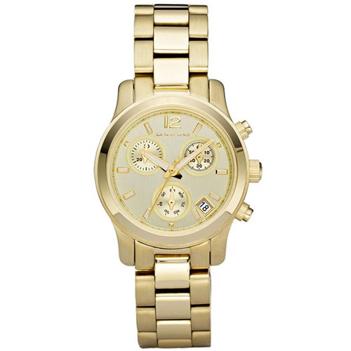 Michael Kors Quartz Gold Round Dial Gold Band - Women's Watch MK5384 %5BWatch%5D