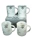 Snowflake Mugs Set of 4