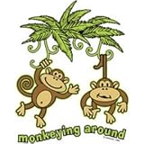 Toddler Gildan T-Shirt : Monkeying Around - Funny Monkey