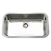Houzer STL-3600 Eston Series Undermount Single Bowl Kitchen Sink T-304 Stainless Steel