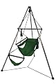 Hammaka Blue Hammock Chair 4001-HMKA with wood dowels and Tripod Combo