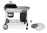 Weber Holzkohlengrill Performer Deluxe GBS Gourmet, 57 cm, Black