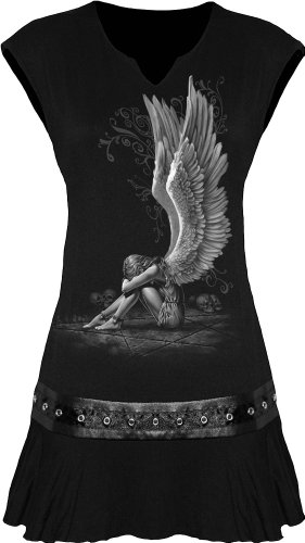 Spiral - Womens - ENSLAVED ANGEL - Stud Waist Mini Dress Black