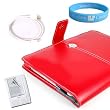 Amazon Kindle 2 Red Melrose Leather Case + USB Data Cable for Kindle 2 + Wristband + Screen Protector