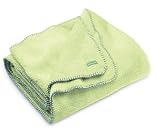 Ambajam Jumbo Cuddle Blanket (Fresh Kiwi with Periwinkle Trim)