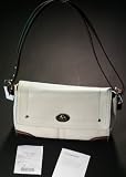 Coach F13957 SWTMA HML Flap White Leather Handbag Coach F13957 SWTMA HML Flap White Leather Handbag