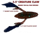 3.5 Soft Plastic Creature Claw - Crawfish (10 Pack)