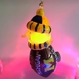 Michigan Wolverines 3 All-Star Light Up Snowmen - NCAA College Athletics