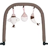 Beaba - Set Accessoires - Canopy + Arche de Jeux pour Transat Up & Down - Chocolat / Rose