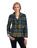 Pendleton Women's Cardiff Jacket, Moss Green Heather Block Plaid, 8
