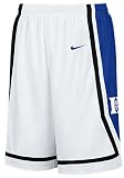 Duke Blue Devils White NCAA Screen Printed Replica Basketball Shorts By Nike Team Sports