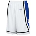 Duke Blue Devils White NCAA Screen Printed Replica Basketball Shorts By Nike Team Sports
