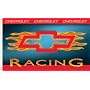 NASCAR Chevy Racing With Flame 3' X 5' Flag with Grommets
