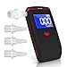 Oasser Breathalyzer Alcohol Tester Professional Breathalyzer Digital LCD Breath Tester Semi-Conductor Sensor with 4 Mouthpieces and 3 AAA Batteries