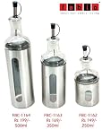 Fabio Stainless Steel Glass Container For Oil - 500 ml (FBC-1164)