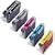 SET OF FIVE QUALITY COMPATIBLE CANON CHIPPED INKJET CATRIDGES - PGI-5 BLACK, CLI-8 BLACK, CLI-8 CYAN, CLI-8 MAGENTA, CLI-8 YELLOW - CANON PIXMA IP4200 IP4200R IP4300 IP4500 IP5200 IP5200R MP500 MP530 MP600 MP610 MP800 MP800R MP810 MP830 MP950 MP960 MP970 MX850