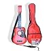 Pink Acoustic Toy Guitar for Kids with Carrying Bag and Accessories & DirectlyCheap(TM) Translucent Blue Medium Guitar Pick