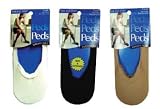 Peds Ladies No Show Socks (Footies) Lowcut Liner - 2 Pair