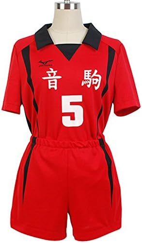 Goodcosplay Haikyuu!Nekoma Uniform Kenma Kozume Volleyball Jersey #5 Cosplay Costume