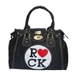DESIGNER INSPIRED BLACK BOUTIQUE COLLEGE SHOULDER BAG'