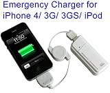 Lupo Aa Battery Emergency/travel Usb Charger With Torch & Sync Cable For Iphone 4s, 4, 3g, 3gs, All Ipods & All Usb Powered Devices (phones, Cameras Etc)- White