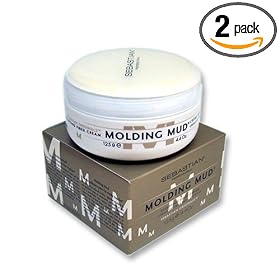 Sebastian Originals Molding Mud, Sculpting Fiber Cream, 4.4-Ounce Tubs (Pack of 2) by Sebastian