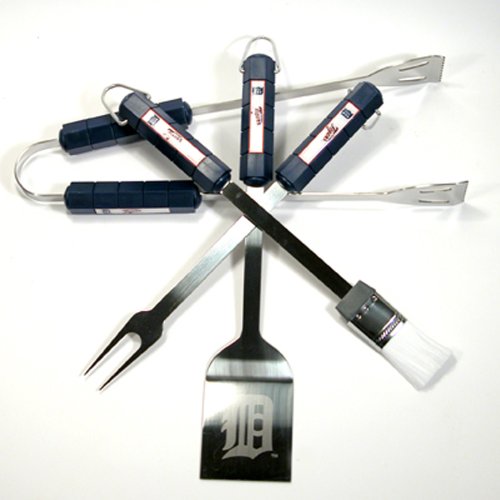 Detroit Tigers 4 Piece BBQ Set